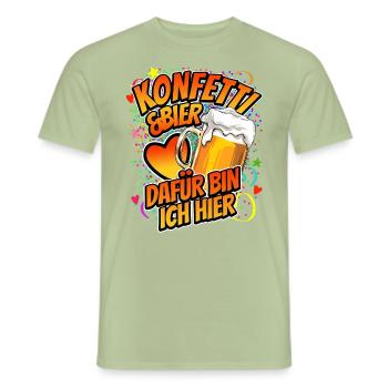 Fastnacht - Karneval - Köstümersatz - Spruch - Männer T-Shirt - Sage - Vorne - AI Model Male 178 light (178cm)