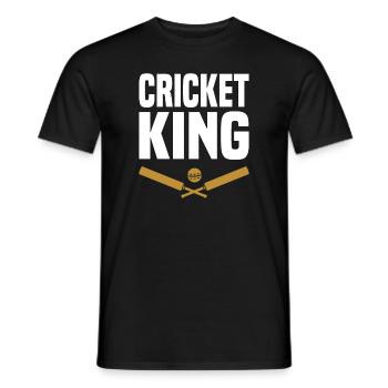 Cricket Spieler sport - Männer T-Shirt - Schwarz - Vorne - AI Model Male 178 light (178cm)