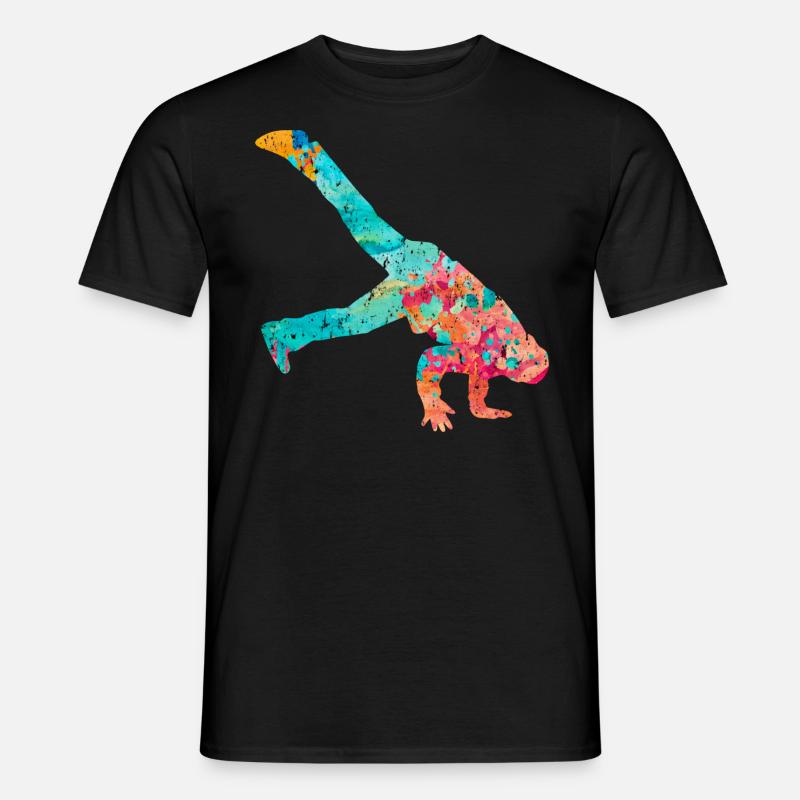 Breakdance Breakdancer PopArt - Men's T-Shirt - black