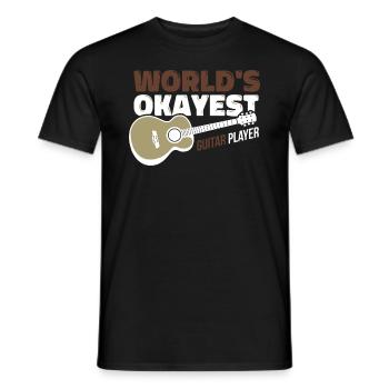 Guitariste Basse Musique Instrument de basse - T-shirt homme - noir - Devant - AI Model Male 178 light (178cm)
