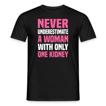 Nierentransplantation Niere Dialyse - Männer T-Shirt - Schwarz - Vorne - AI Model Male 178 light (178cm)
