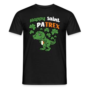 St Patrick's Day - Pun - Shamrock - Men's T-Shirt - black - Front - AI Model Male 178 light (178cm)