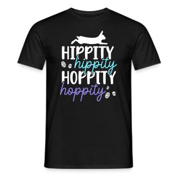 Hippity Hoppity Rabbit Christlicher Feiertag Hase - Männer T-Shirt - Schwarz - Vorne - AI Model Male 178 light (178cm)