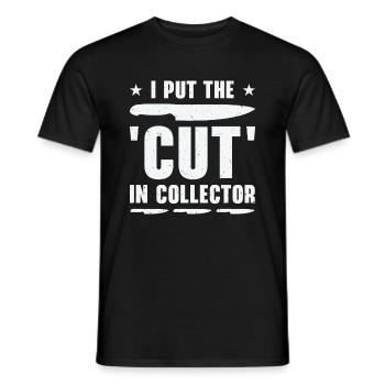 Messersammler Messer Sammeln - Männer T-Shirt - Schwarz - Vorne - AI Model Male 178 light (178cm)