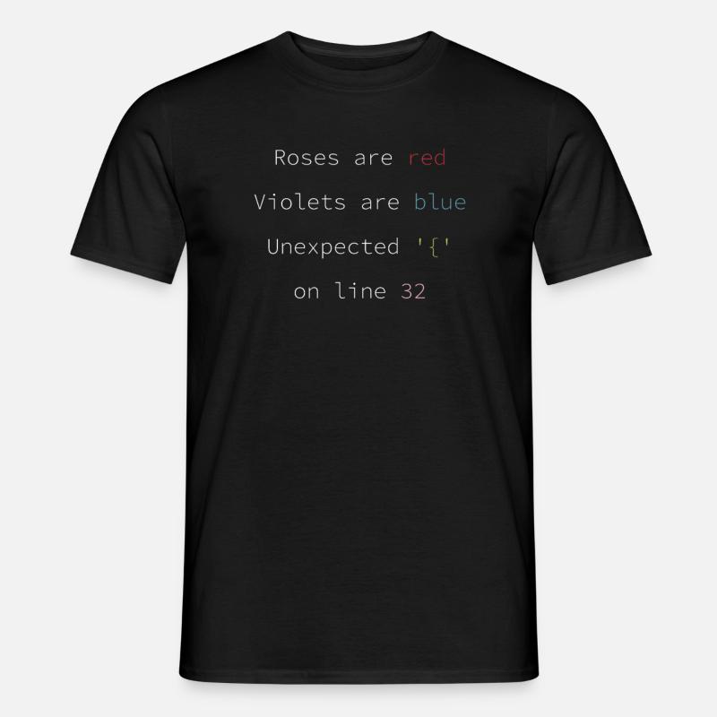 Funny Fehlercode Software Entwickler - Männer T-Shirt - Schwarz