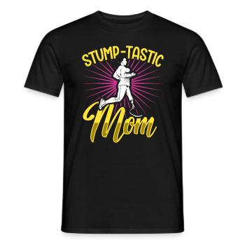 Best mom with prosthetic leg - Men's T-Shirt - black - Front - AI Model Male 178 light (178cm)