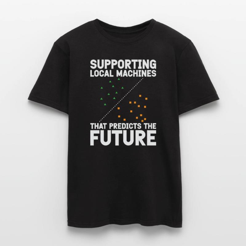 Support Vector Machines Programmer Artificial Men's T-Shirt
