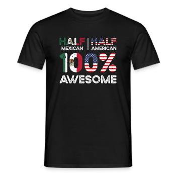 Born Mexican Mexico American USA Citizenship - Men's T-Shirt - black - Front - AI Model Male 178 light (178cm)