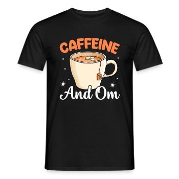 Coffee & Relaxation Caffeine Relax - Men's T-Shirt - black - Front - AI Model Male 178 light (178cm)