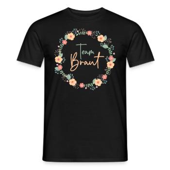 Team Braut - JGA Bachelorette - Männer T-Shirt - Schwarz - Vorne - AI Model Male 178 light (178cm)