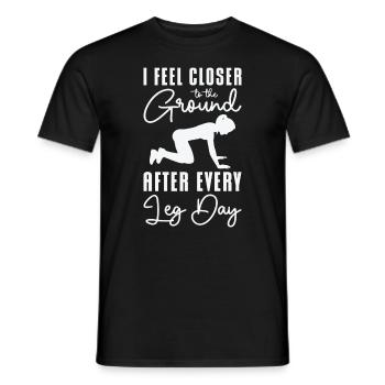 Muskelkater Gewichtheber Bein Tag Fitness Workout - Männer T-Shirt - Schwarz - Vorne - AI Model Male 178 light (178cm)