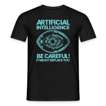 AI Maschinelles Lernen Computer Geek Technologie - Männer T-Shirt - Schwarz - Vorne - AI Model Male 178 light (178cm)