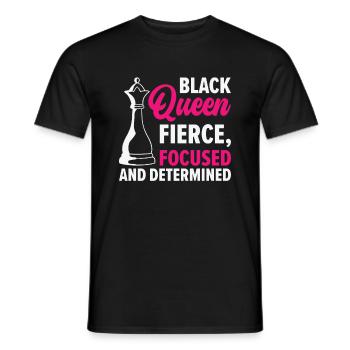 International Women's Day African American Black - Men's T-Shirt - black - Front - AI Model Male 178 light (178cm)