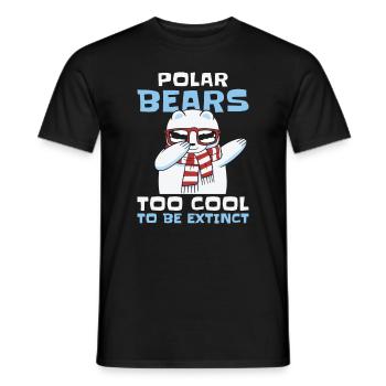 World Wildlife Day Polar Bear Arctic Wildlife - Men's T-Shirt - black - Front - AI Model Male 178 light (178cm)