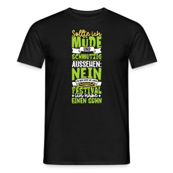 Müde und schmutzig - Sohn - Männer T-Shirt - Schwarz - Vorne - AI Model Male 178 light (178cm)