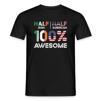 Born Irish Ireland American USA Citizenship - Men's T-Shirt - black - Front - AI Model Male 178 light (178cm)