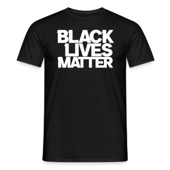 Simple Black Lives Matter Equality - Men's T-Shirt - black - Front - AI Model Male 178 light (178cm)