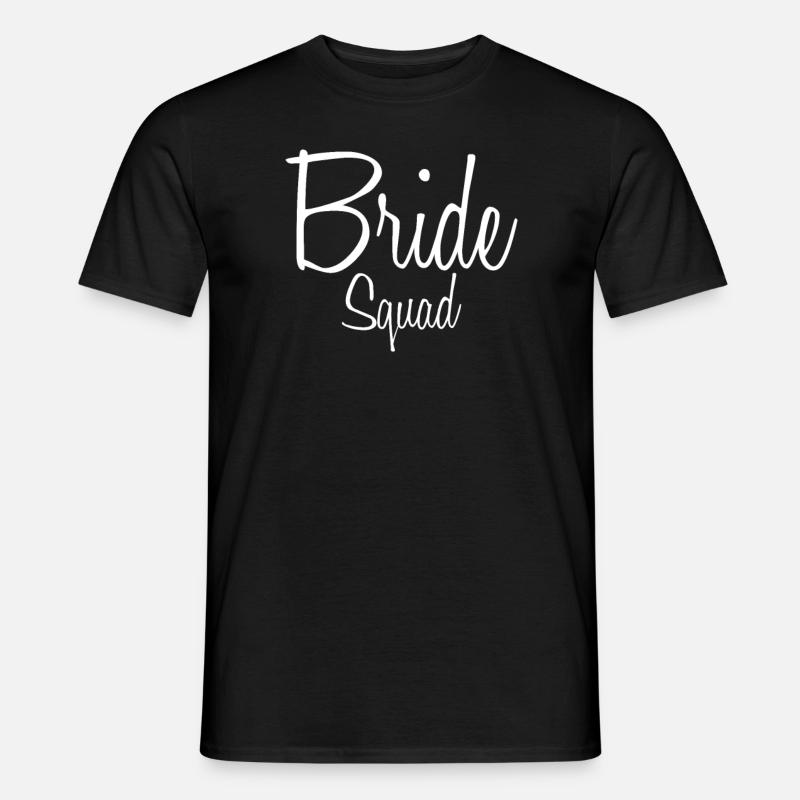 Bride Squad Team Bride Bachelorette - T-shirt uomo - nero