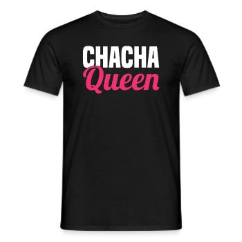 Musique de danse chacha pratiquant le latin - T-shirt homme - noir - Devant - AI Model Male 178 light (178cm)