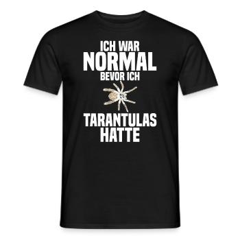 Vogelspinne Haustier Spinnentier - Männer T-Shirt - Schwarz - Vorne - AI Model Male 178 light (178cm)