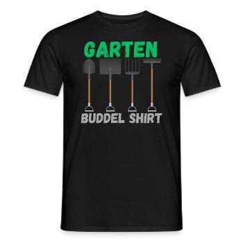 Hobbygärtner Spruch - Garten Buddel Motiv - Männer T-Shirt - Schwarz - Vorne - AI Model Male 178 light (178cm)