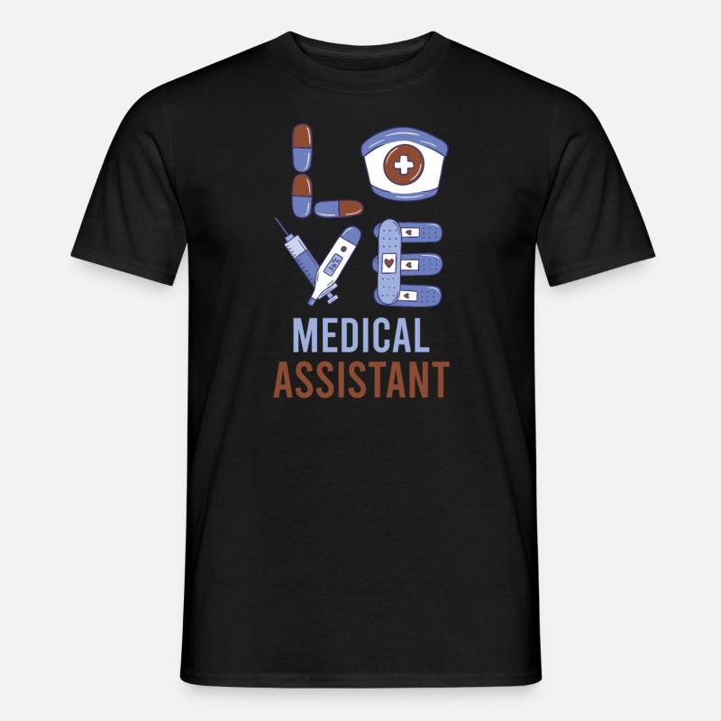 Notfall Krankenschwester Krankenhaus - Männer T-Shirt - Schwarz