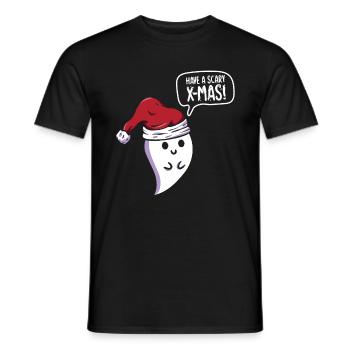 Effrayant Halloween Mignon Noël - T-shirt homme - noir - Devant - AI Model Male 178 light (178cm)
