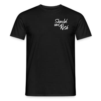 Skandal um Rosé Weinfest Marktfrühstück - Männer T-Shirt - Schwarz - Vorne - AI Model Male 178 light (178cm)