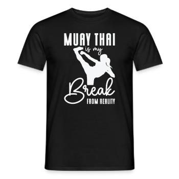 Muay Thai Coach Kickboxing Instructor Martial Arts - Men's T-Shirt - black - Front - AI Model Male 178 light (178cm)