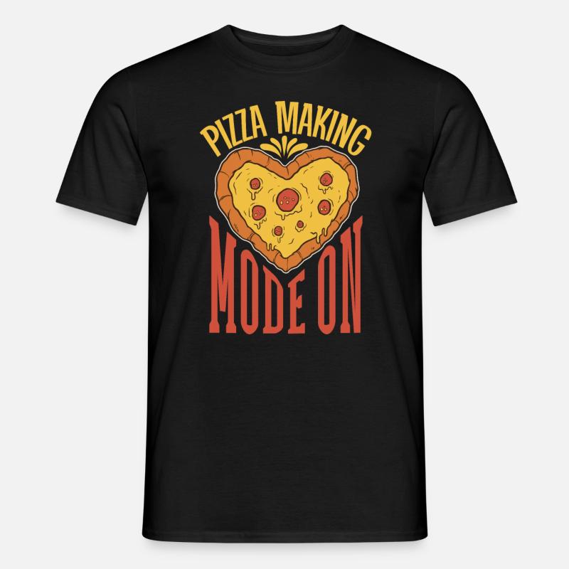 Pizza Making Mode On - Pizzabäcker - Männer T-Shirt - Schwarz