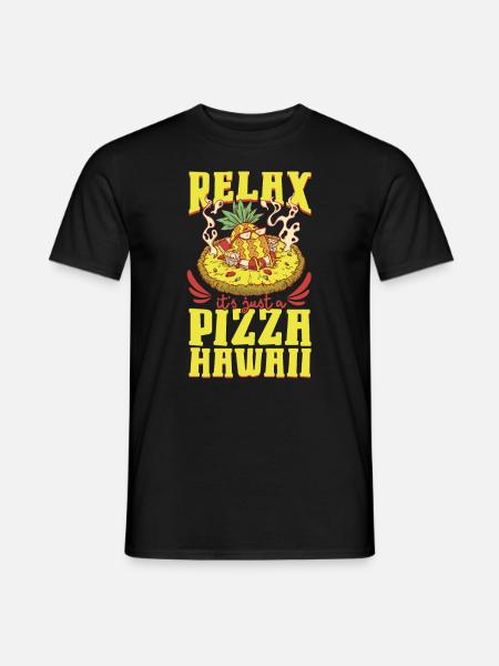 Pizza Hawaii - Pineapple Pizza - Men's T-Shirt - black