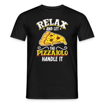 Lass den Pizzaiolo mal machen - Pizzaiolo - Männer T-Shirt - Schwarz - Vorne - AI Model Male 178 light (178cm)