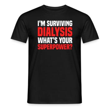Kidney Surgery Transplantation - Men's T-Shirt - black - Front - AI Model Male 178 light (178cm)
