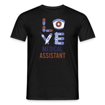 Emergency Nurse - Men's T-Shirt - black - Front - AI Model Male 178 light (178cm)
