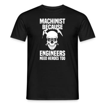 Mechanic Craftsman - Men's T-Shirt - black - Front - AI Model Male 178 light (178cm)