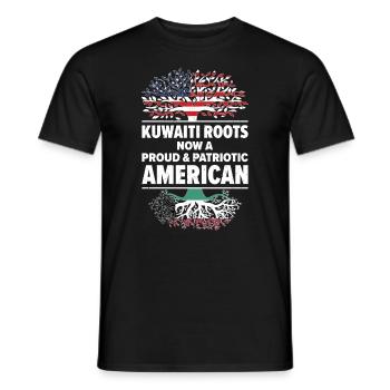 Geboren in Kuwait Kuwait Amerikaner USA - Männer T-Shirt - Schwarz - Vorne - AI Model Male 178 light (178cm)