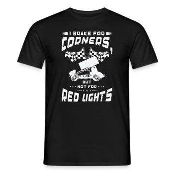 Sprint Car Dirt Track Racing - Men's T-Shirt - black - Front - AI Model Male 178 light (178cm)