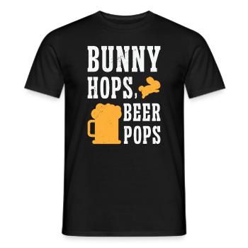 Osterhasen Biertrinker Ferienkaninchen - Männer T-Shirt - Schwarz - Vorne - AI Model Male 178 light (178cm)
