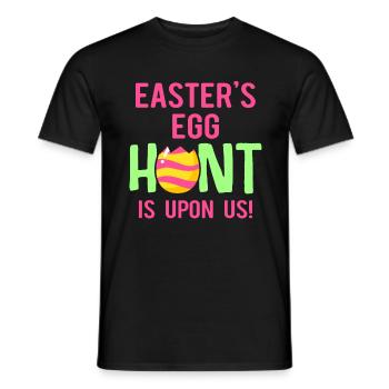 Ostern Kaninchen Osterhase Blumen Eier - Männer T-Shirt - Schwarz - Vorne - AI Model Male 178 light (178cm)