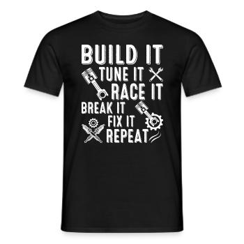 Craftsman Caretaker Hobby Repair - Men's T-Shirt - black - Front - AI Model Male 178 light (178cm)