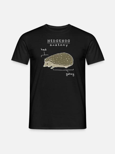 Hedgehog Pet - Men's T-Shirt - black