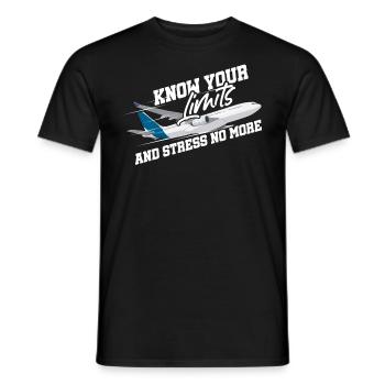 Kenne Deine Grenzen Und Stressbewusstseinsmonat - Männer T-Shirt - Schwarz - Vorne - AI Model Male 178 light (178cm)