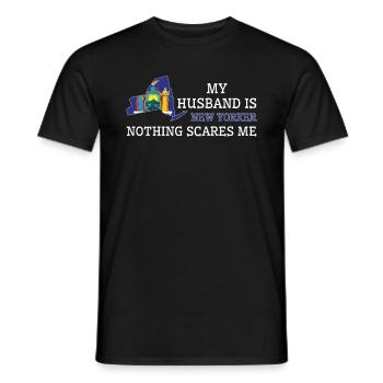 Nichts macht mir Angst New Yorker Ehemann New York - Männer T-Shirt - Schwarz - Vorne - AI Model Male 178 light (178cm)