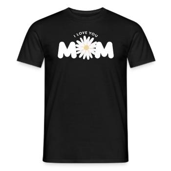 Ich liebe dich Mama Beste Mama Muttertag - Männer T-Shirt - Schwarz - Vorne - AI Model Male 178 light (178cm)