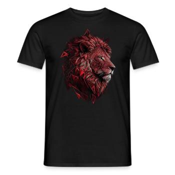 Léo Amoureux des Animaux Cadeau Motif Animal Afrique - T-shirt homme - noir - Devant - AI Model Male 178 light (178cm)