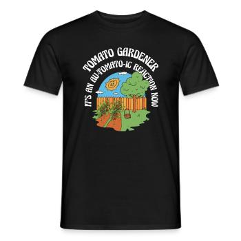 Tomato Gardening Lover Lustiger Gärtner - Männer T-Shirt - Schwarz - Vorne - AI Model Male 178 light (178cm)