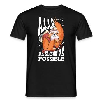 A.s.a.p. So Langsam Wie Möglich Wildtiere - Männer T-Shirt - Schwarz - Vorne - AI Model Male 178 light (178cm)