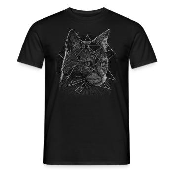 Katzen Tier Tierliebhaber Kunst Katze - Männer T-Shirt - Schwarz - Vorne - AI Model Male 178 light (178cm)