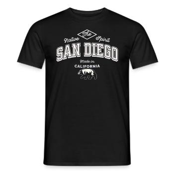 San Diego The native spirit - Men's T-Shirt - black - Front - AI Model Male 178 light (178cm)