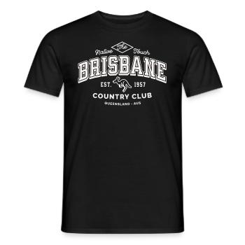Brisbane Queensland country club - T-shirt homme - noir - Devant - AI Model Male 178 light (178cm)